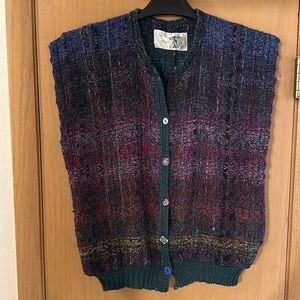 Maggie Doyle Handwoven Designs Limited Edition Unique Sweater Vest Size Medium